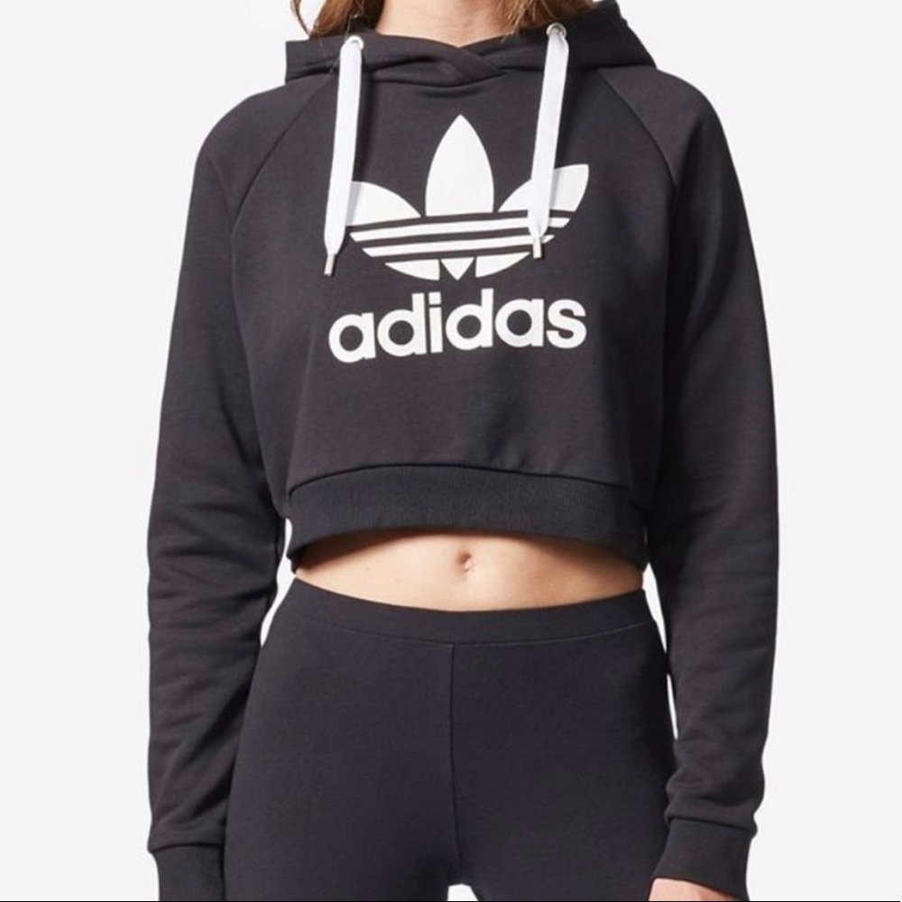 Adidas Cropped Hoodie